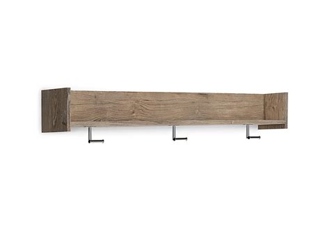 Oliah Wall Mounted Coat Rack With Shelf