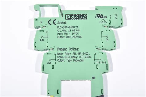 预览 PHOENIX CONTACT 2966016 PLC BSC 24DC 21 Relaissockel Relais 2961121