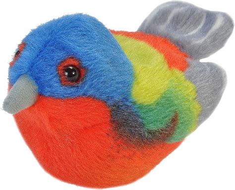 Wild Republic Audubon Birds Painted Bunting Plush With