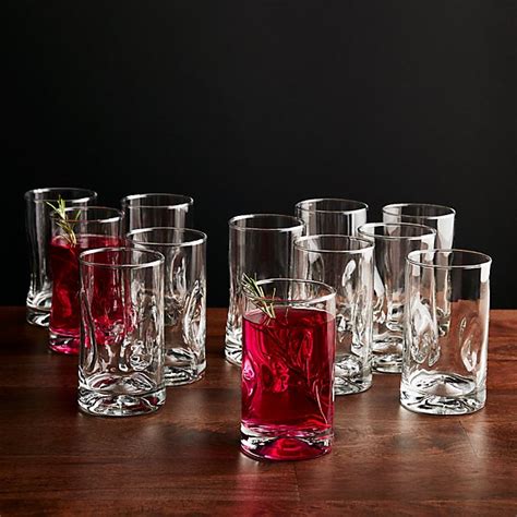 Set Of 12 Impressions Juice Glasses Crate And Barrel