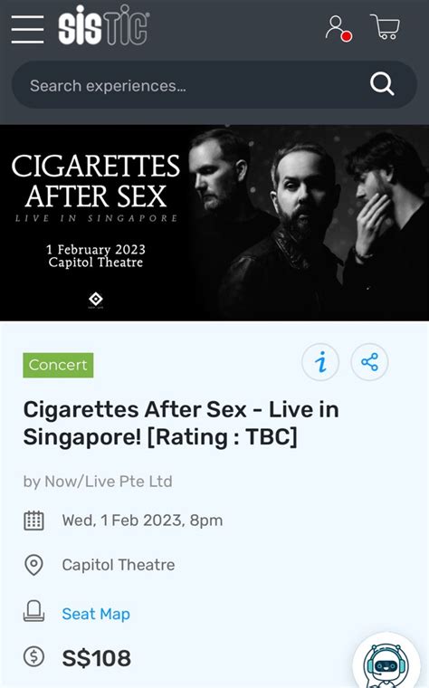 LF Cigarettes After Sex Concert 2 Tickets Bulletin Board Looking For On Carousell