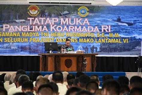 Pangkoarmada RI Tatap Muka Bersama Seluruh Personel Mako Lantamal VI