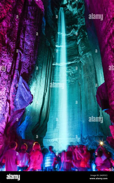 Ruby Falls (Waterfall in a Cave Stock Photo - Alamy