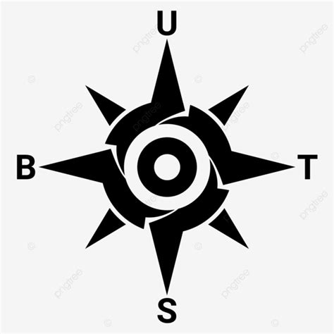 Cardinal Directions Simple Black Design Direction Points Of The