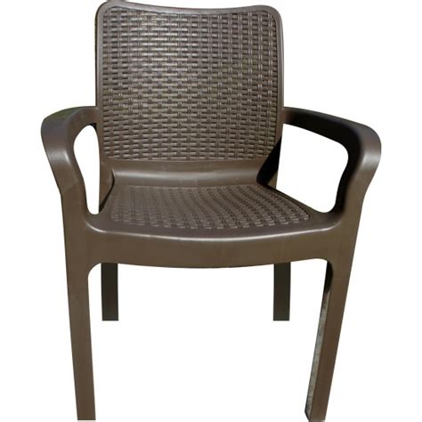 Стул пластиковый INGREEN Rattan 506х580х833мм, горький шоколад ...