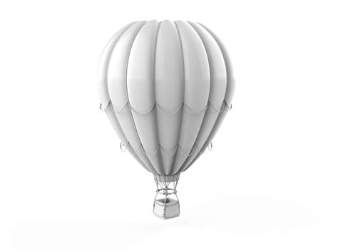 Hot Air Balloon D Model Cgtrader