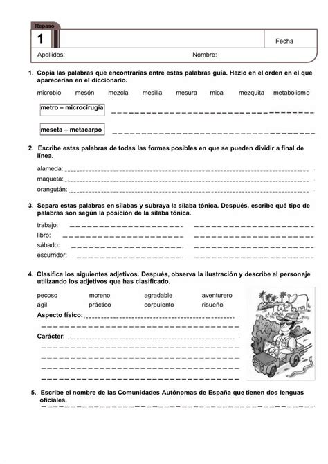 Pdf Actiivdades De Repaso Refuerzo Y Ampliación 1 Dokumentips