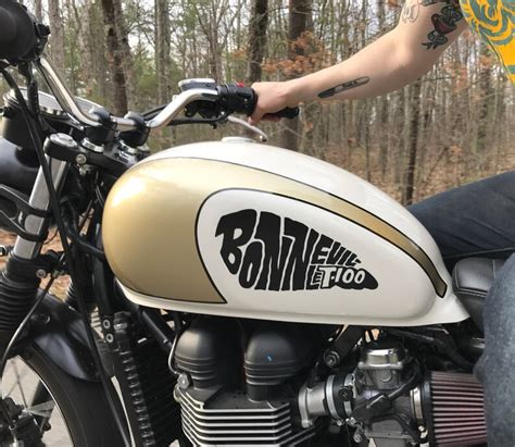 Bonneville T100 Tank Decals Etsy