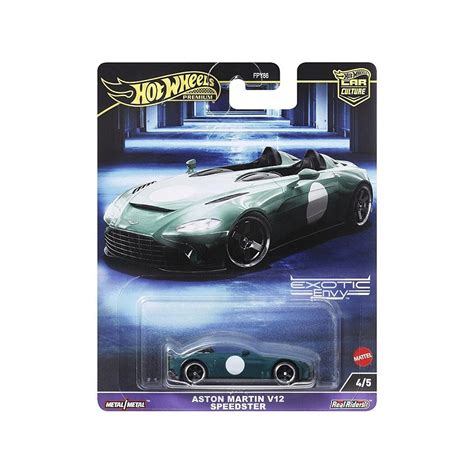 Detalhes No Blister Hot Wheels Premium Aston Martin V Speedster Counting Minis