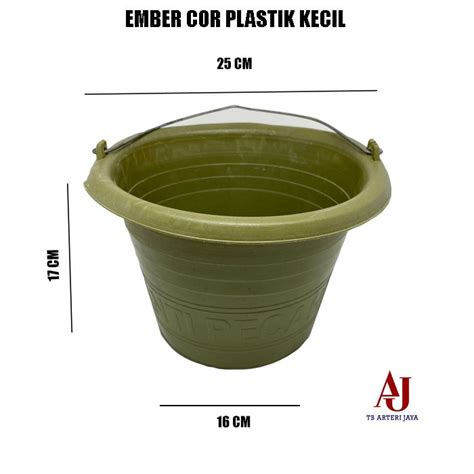 Jual Ember Plastik Hijau Ember Cor Anti Pecah Ember Bangunan Kecil