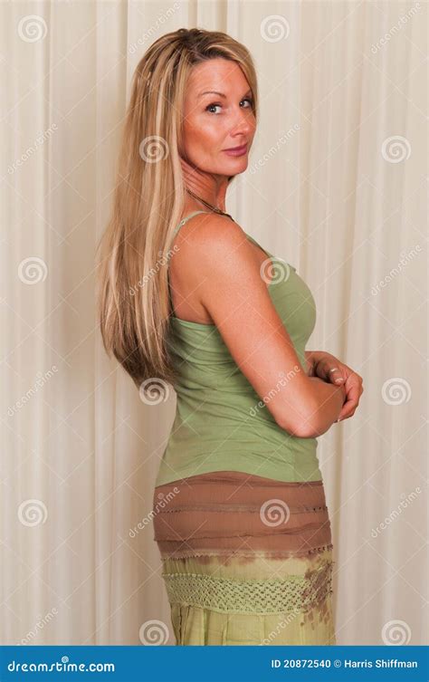 Mature Hippie Stock Photo Image Of Forties Pretty Skirt