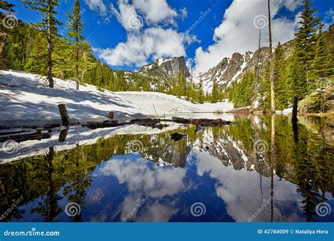 Tyndall Creek at the Rocky Mountain National Park Stock Image - Image