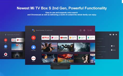 TIPOW 𝐍𝐮𝐞𝐯𝐨 Mi TV Box S (2nd Gen), 4K Ultra HD Streaming Media Player ...