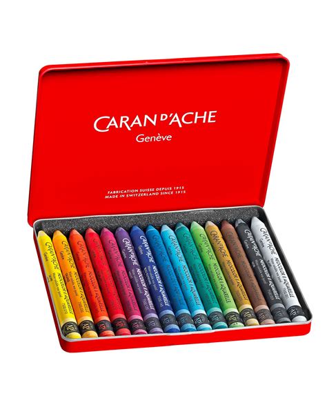 Caran D Ache Classic Neocolor II Water Soluble Pastels 15 Colors The