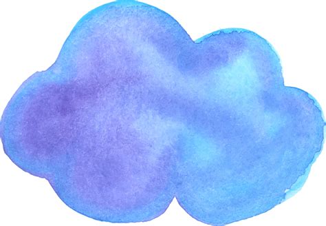 Cloud Watercolor Hand Paint 10231954 Png