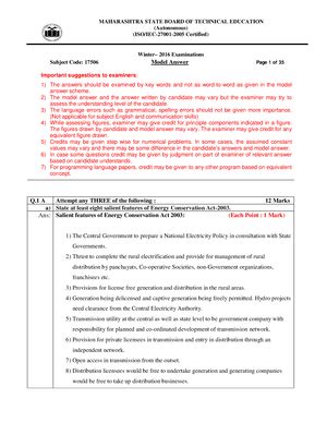 Model Answer Uee Autonomous Iso Iec Certified