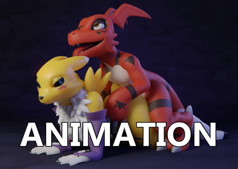 Renamon And Guilmon Going At It By Bacn Hentai Foundry