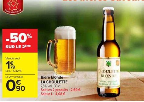 Promo Bi Re Blonde La Choulette Chez Carrefour Market Icatalogue Fr