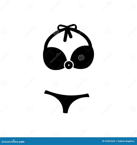 Bikini Icon Beach And Vacation Icon Vector Illustration Stock Vector Illustration Of