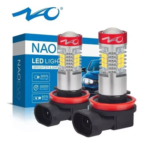 Focos Led H Naoevo Leds Con Lupa Para Nieblas Premium Meses Sin