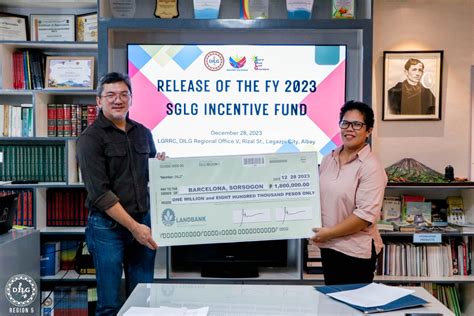 DILG 5 Facilitates The Release Of The FY 2023 SGLG Incentive Fund To 17