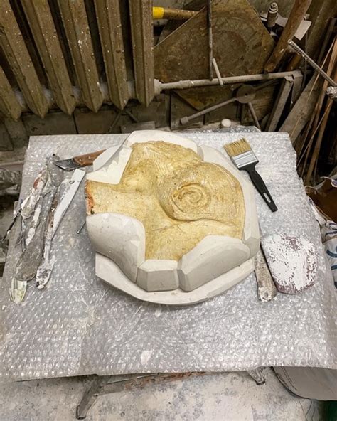Изготовление гипсовой чистовой формы с гипсовой мастер модели времён ...