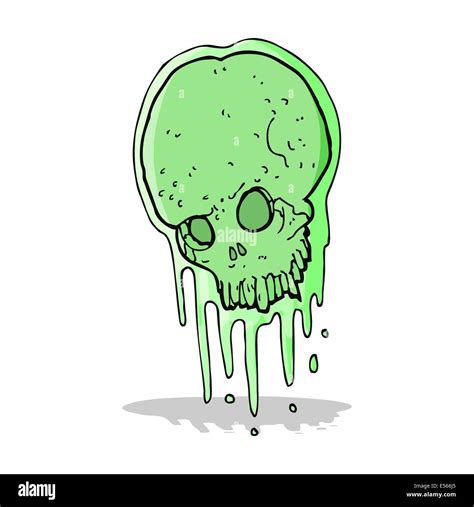 Cartoon Slimy Skull Stock Vector Image And Art Alamy