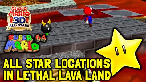 Super Mario D All Stars All Star Locations In Lethal Lava Land