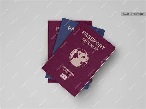 Premium Psd International Passport Cover Mockup