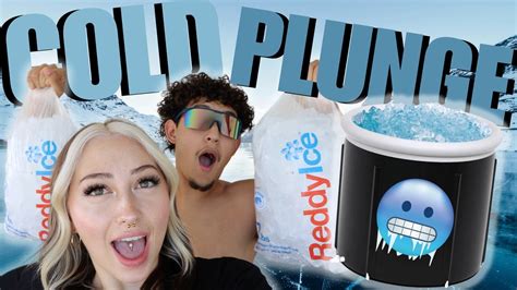 First Ice Bath Ever Bikini Cold Plunge Youtube