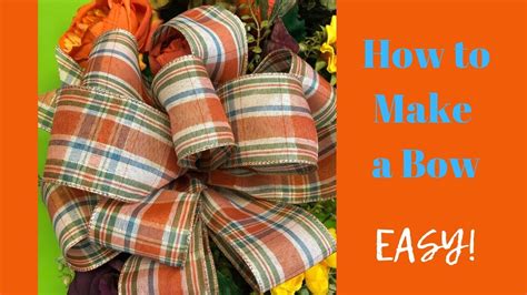 How To Make Beautiful Bows Easy Diy Bow Tutorial Youtube