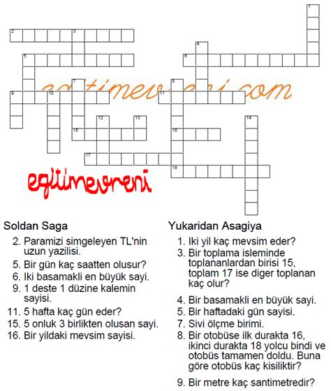 Çengel Bulmaca Çözelim Matematik Aktif Sınıf