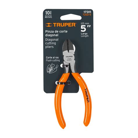 17311 T202 5 TRUPER Pinza De Corte Diagonal 5 Mango De PVC Truper