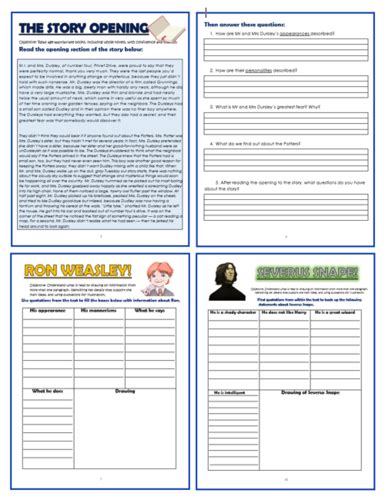 Harry Potter And The Philosophers Stone Ks2 Comprehension Activities Booklet Teaching Resources