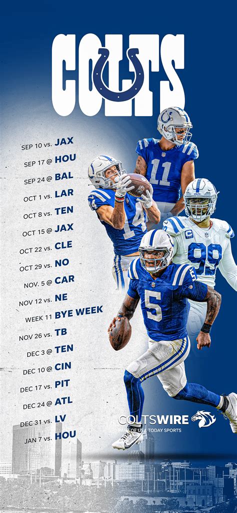 Indianapolis Colts: Get your downloadable 2023 schedule wallpaper