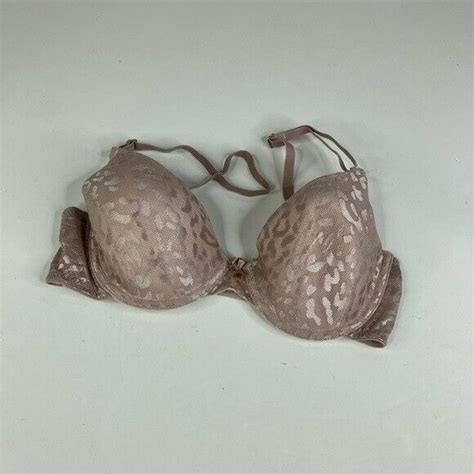 Maidenform Nude Leopard Print Lace Bra Size B Gem