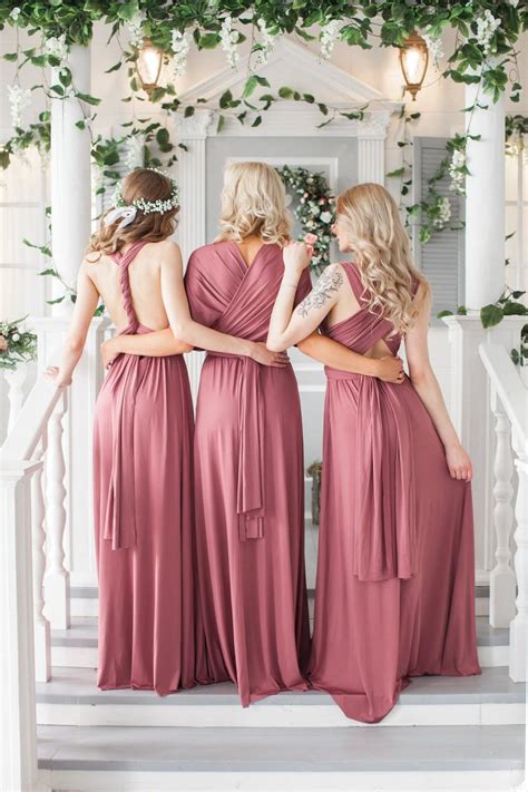 Bridesmaid Dress Infinity Dusty Dress Convertible Dress Wrap Dress Prom