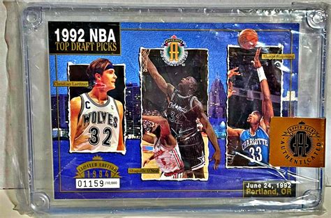 Upper Decks 1992 Nba Top Draft Picks Limited Edition 0115910000 Etsy