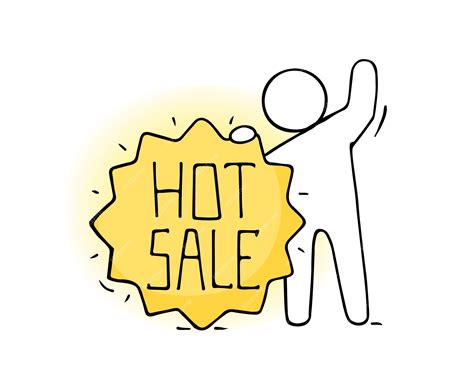 Plantilla de venta caliente - etiqueta de venta aislada de dibujos