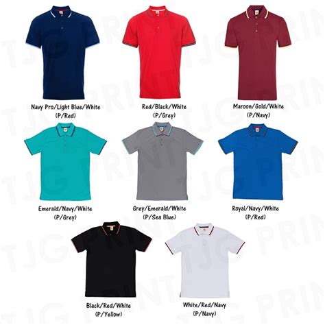 Multi Pattern Dri Fit Polo T Shirt Printing In Singapore Tjg Print