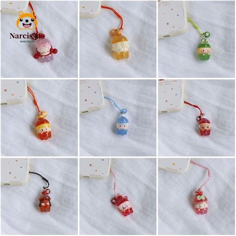 พวงกญแจ NARCISSUS Pop mart พวงกญแจกลองเรซน Hot POPMART Car Pendent Pop Bean Bag Pendent