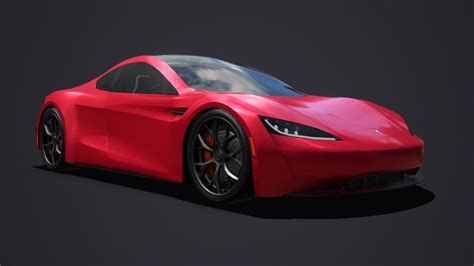 3d Tesla Roadster 2020 Turbosquid 2067939