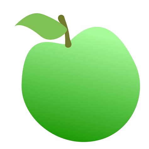 Green Apple Cartoon Outline 7444936 Vector Art At Vecteezy