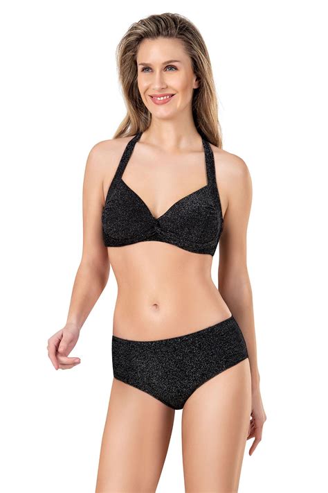 Endeep Kad N Siyah Simli Bikini Tak M