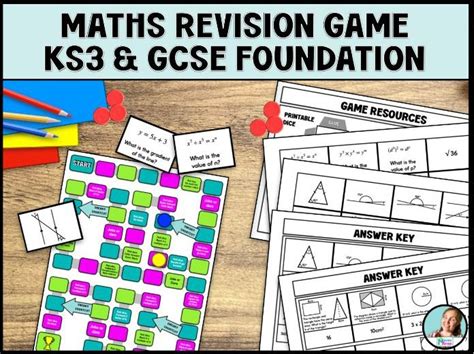 Maths Revision Game For Ks3 And Gcse Foundation Teaching Resources
