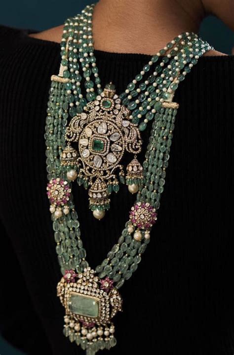 Pin By Manjula Reddy On Pearls And Beads Bridal Necklace Designs