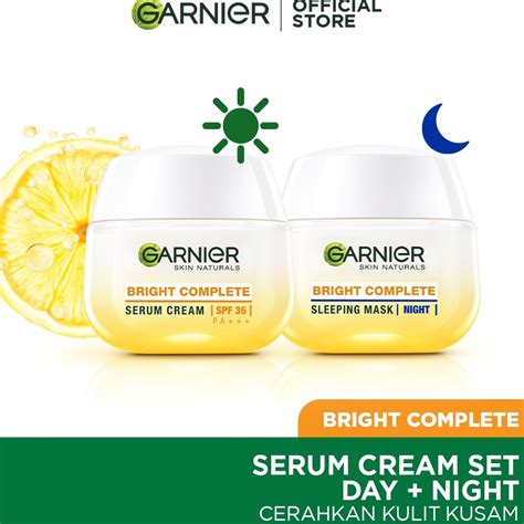 Jual Garnier Bright Complete Whitening Serum Cream SPF 36 PA Vitamin