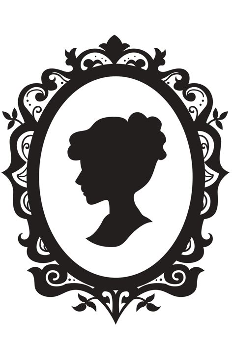 Silhouette Cameo Royalty Free Stock Photography Oval Png Download