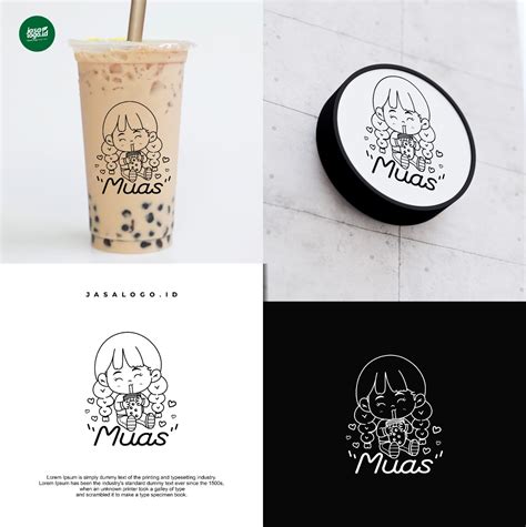 Desain Logo Minuman Kreatif Untuk Muas Jasalogoid