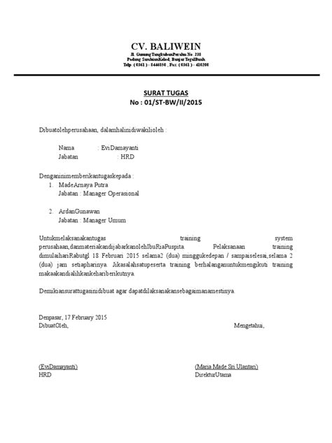 Surat Penugasan Pdf